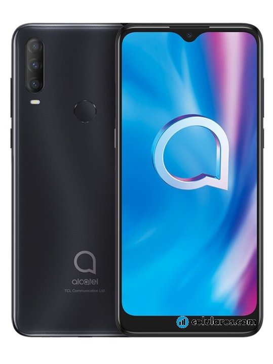 Custodia Protettiva Flip In Pelle Con Porta Carte Per ALCATEL 1S (2020) / 3L (2020) / 1V 2020 - Nero