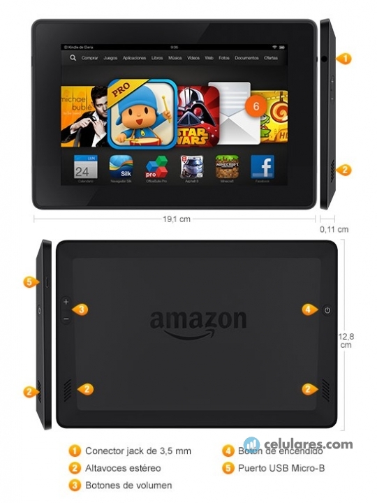 Imagens Tablet Kindle Fire HD