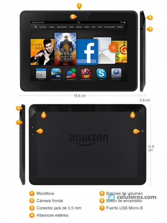 Imagem 3 Tablet Amazon Kindle Fire HDX