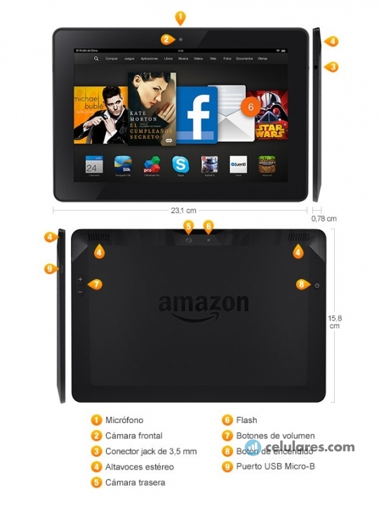 Imagem 4 Tablet Amazon Kindle Fire HDX 8.9