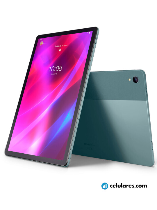Imagens 2 vistas de Tablet Lenovo Tab P11 Plus Cinza. Detalhes da tela: Varias vistas