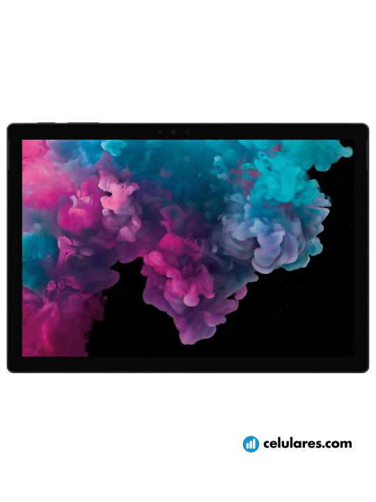 Imagens Varias vistas de Tablet Microsoft Surface Pro 6 Branco y Preto. Detalhes da tela: Varias vistas