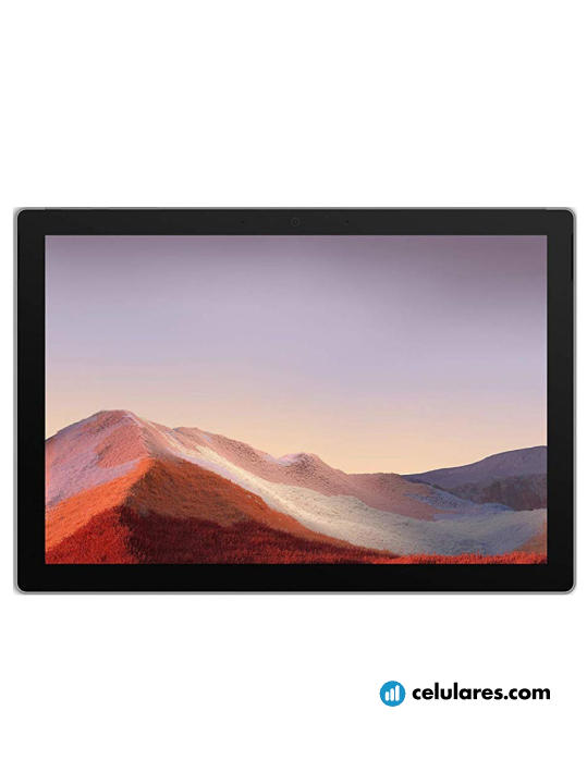 Imagens Varias vistas de Tablet Microsoft Surface Pro 7 Platino. Detalhes da tela: Varias vistas