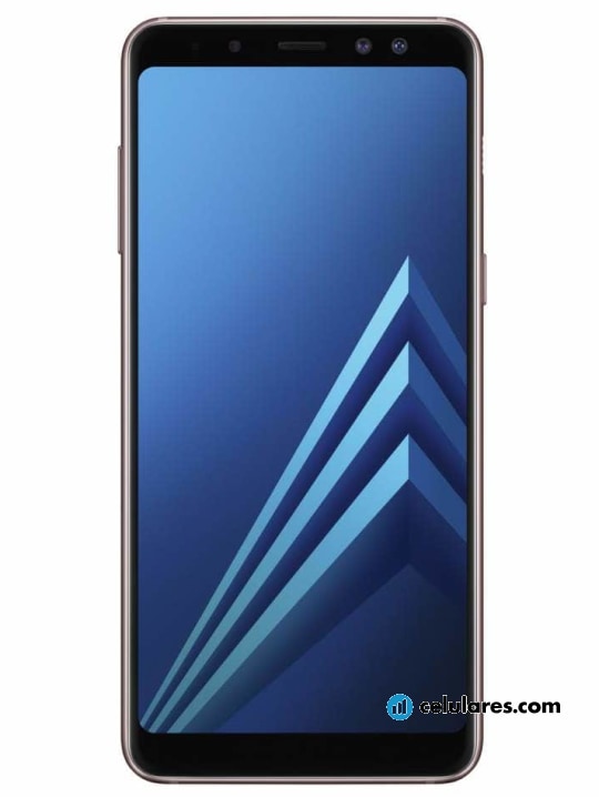 Imagens Varias vistas de Samsung Galaxy A8 (2018) Preto. Detalhes da tela: Varias vistas
